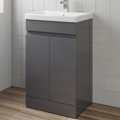 Gloss grey free standing - gloss,