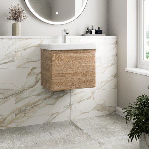 Wall mounted bathroom vanity - wall,
