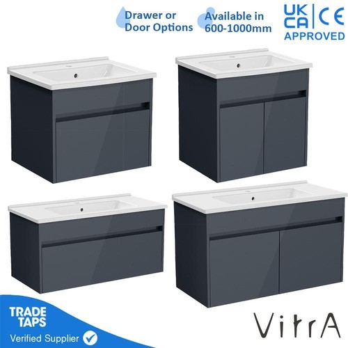 Vitra grey gloss vanity - gloss,