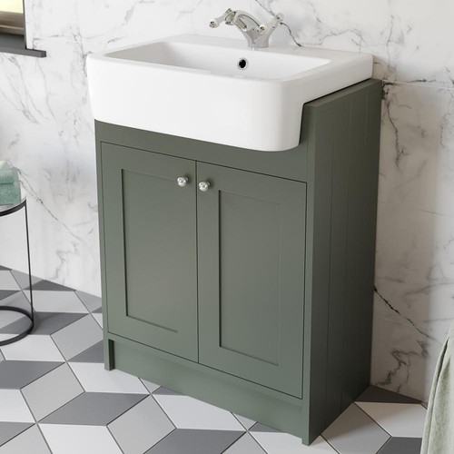 Green traditional freestanding - green,