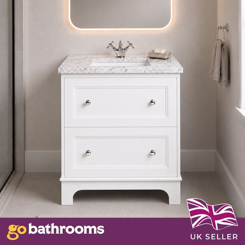 800 white vanity - white, unit