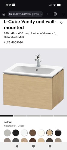 Duravit cube bathroom vanity - duravit, l-cube
