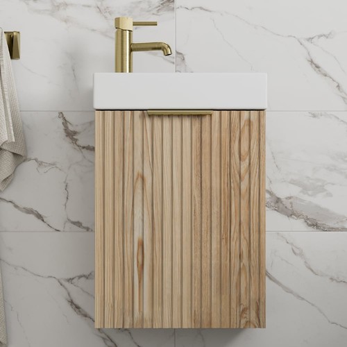 Fluted 400mm bathroom vanity - 400mm,
