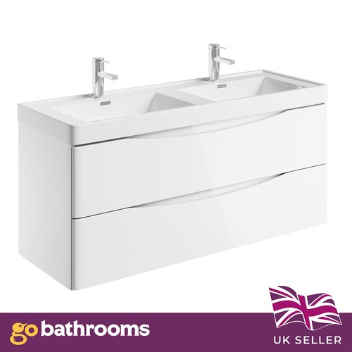 1200mm white gloss wall - gloss,