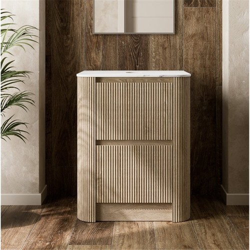 Fluted oak 600mm - fluted,