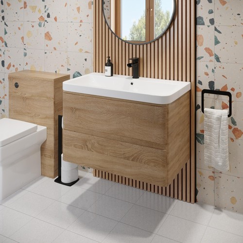 Wood wall hung - vanity, unit