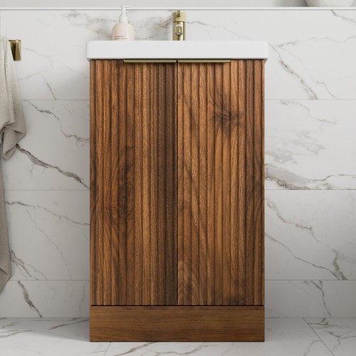 Fluted 500mm bathroom vanity - bathroom,