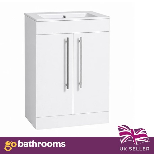 600mm white gloss bathroom - 600mm,