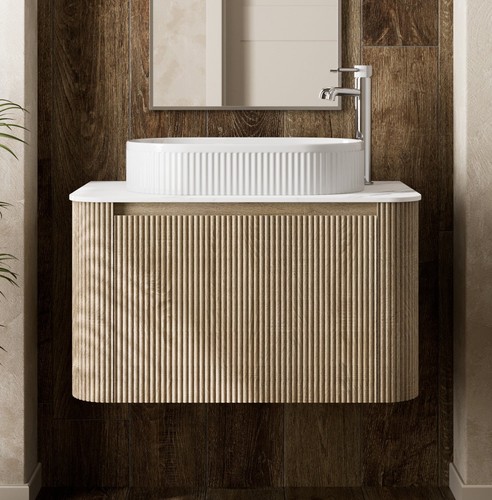 Foss wells fluted oak wall - oak,