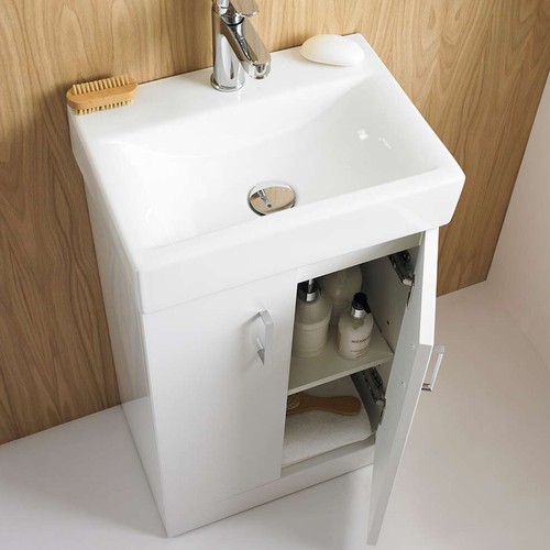Vanity unit 450mm two door - vanity,
